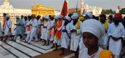 ਬੰਦੀ ਛੋੜ ਦਿਵਸ ਮੌਕੇ ਪੰਜਵੀਂ ਪੈਦਲ ਸ਼ਬਦ ਚੌਂਕੀ ਸ੍ਰੀ ਅਕਾਲ ਤਖਤ ਸਾਹਿਬ ਪਹੁੰਚ ਕੇ ਸੰਪੰਨ